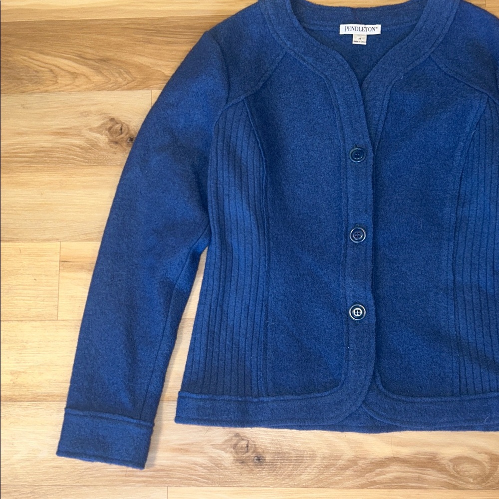 Pendleton Button Down Merino Wool Sweater - image 2